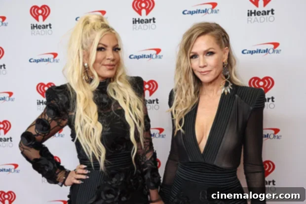 Tori Spelling and Jennie Garth