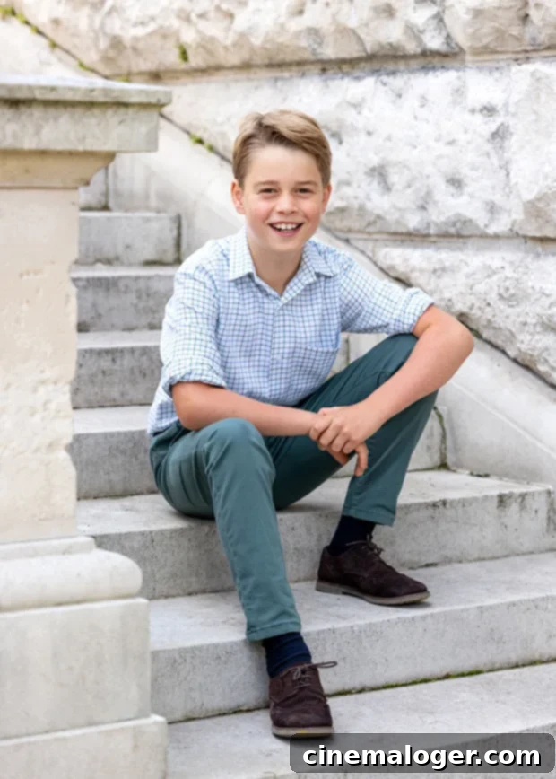 Prince George's 10th Birthday Portrait: A Spitting Image of Prince William 2 Prince George 10th birthday portrait