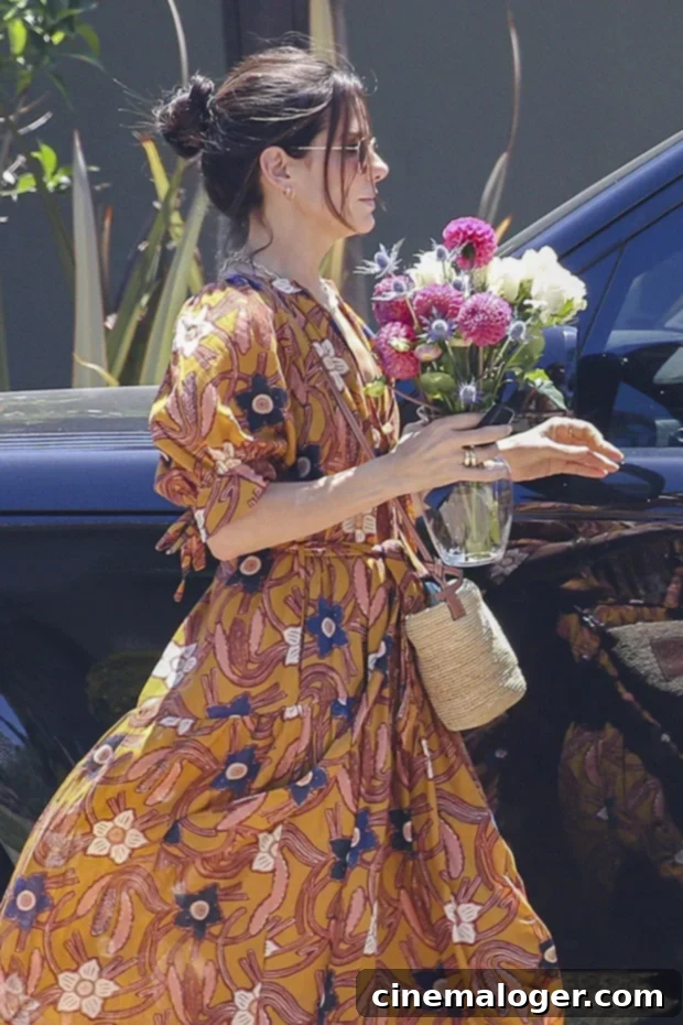 Sandra Bullock, 59, Radiates in Floral Dress on Rare Post-Birthday Appearance 3 sandra bullock