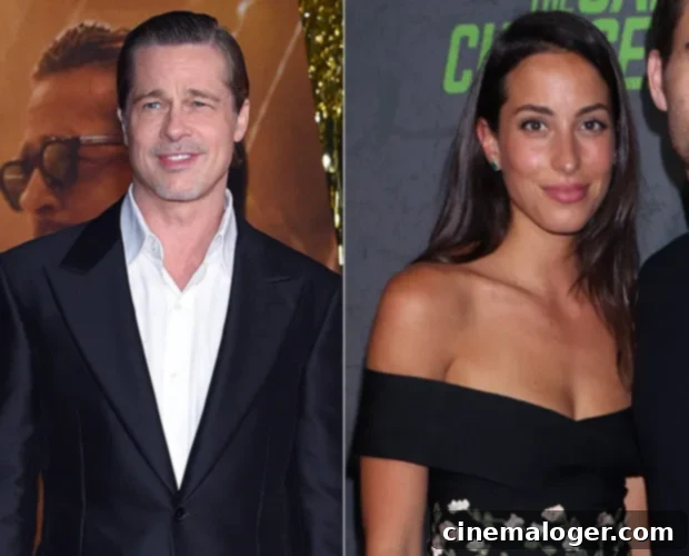 Brad Pitt and Ines de Ramon: Still Deeply Smitten 2 Brad Pitt and Ines de Ramon looking happy together