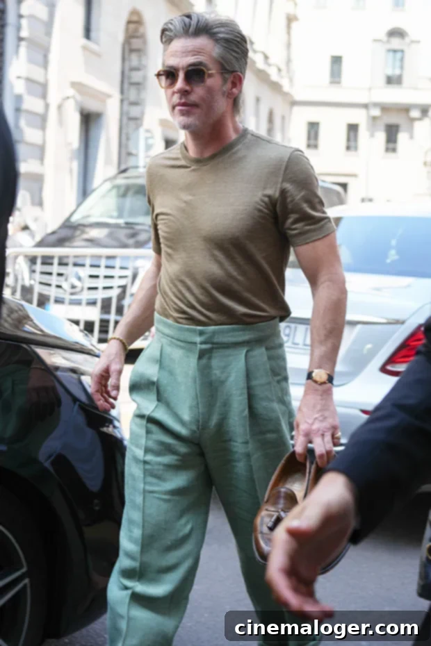 Chris Pine's Shirtless Italian Rendezvous with Mystery Lady 3 Chris Pine