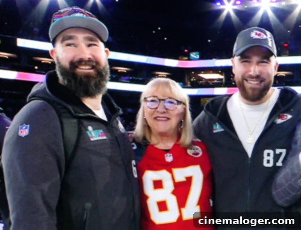 Donna Kelce's Grandchild Vision for Travis and Taylor Swift 2 Jason Kelce, Donna Kelce, Travis Kelce