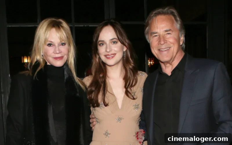 The Legendary Lineage: Unpacking Dakota Johnson's Famous Parents 2 Melanie Griffith, Dakota Johnson and Don Johnson