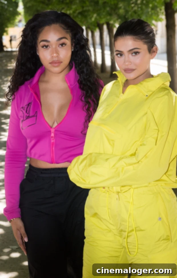 Jordyn Woods and Kylie Jenner
