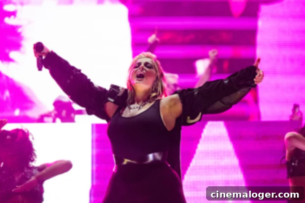 Bebe Rexha Ejects Object Throwers: No More Black Eyes 2 Bebe Rexha performing on stage
