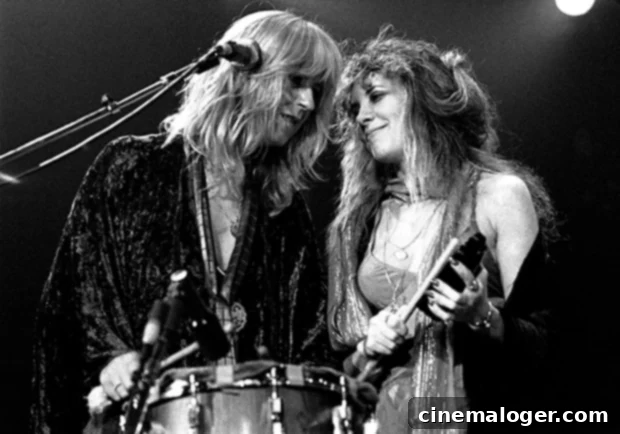 Stevie Nicks Shuts Down Fleetwood Mac Reunion Hopes After McVie Death 2 Stevie Nicks and Christine McVie on stage.
