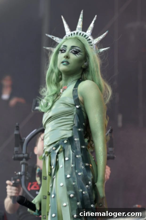 Chappell Roan Comes Full Circle With Miley Cyrus 2 NEW YORK, NEW YORK - JUNE 09: Chappell Roan performs during the 2024 Governors Ball at Flushing Meadows Corona Park on June 09, 2024 in New York City. (Photo by Marleen Moise/Getty Images)