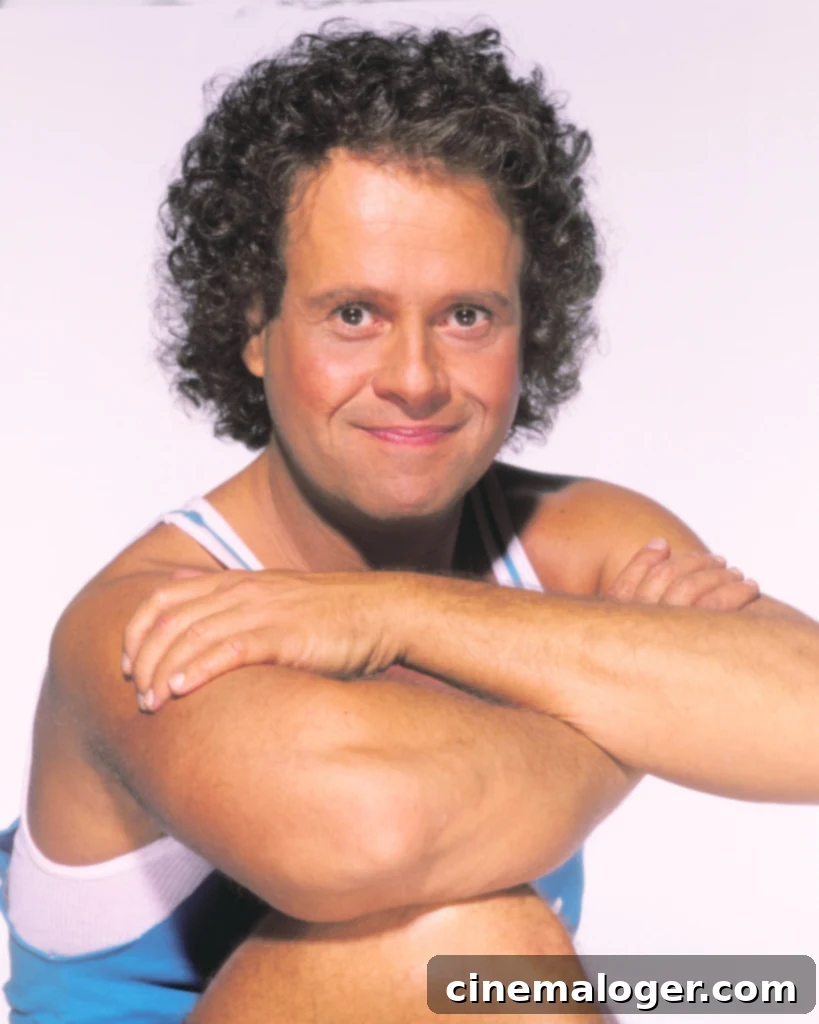 Richard Simmons Death The Cause Unveiled 2 Richard Simmons poses for a portrait in 1992, showcasing his iconic flamboyant style and cheerful demeanor. His bright outfit and energetic pose reflect the personality that endeared him to millions as a fitness guru.