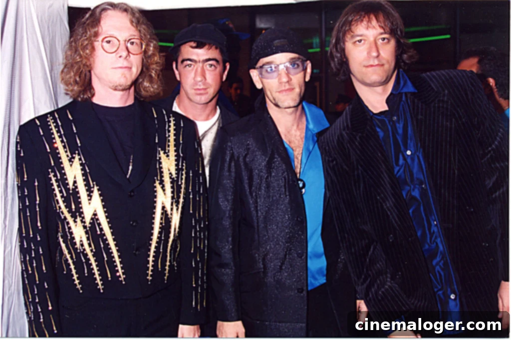 The Video Vanguard Pantheon All MTV VMA Honorees 12 R.E.M. at the MTV Video Music Awards '95 In New York. (Photo by Jeff Kravitz/FilmMagic, Inc)