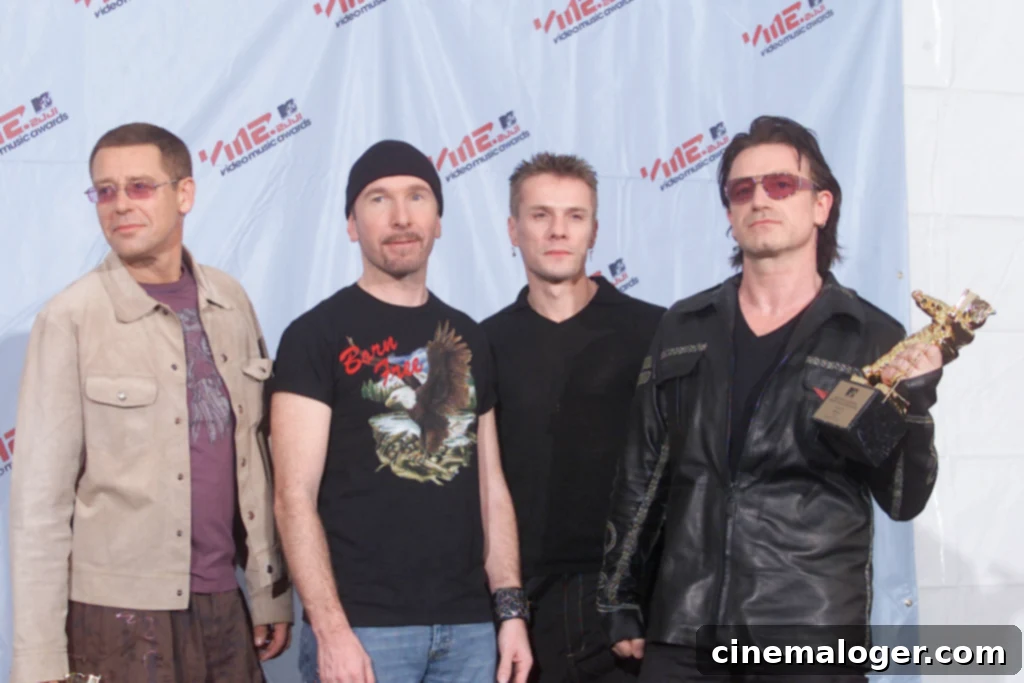 The Video Vanguard Pantheon All MTV VMA Honorees 16 U2 at the 2001 MTV Video Music Awards, held at the Metropolitan Opera House at Lincoln Center in New York City, 9/6/01. Photo by Evan Agostini/ImageDirect.
