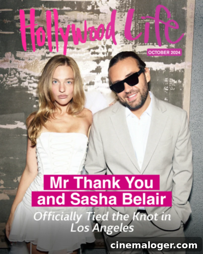 Sasha Belair and Mr. Thank You Wed in Los Angeles 7 Mr. Thank You and Sasha Belair share a happy moment at their wedding