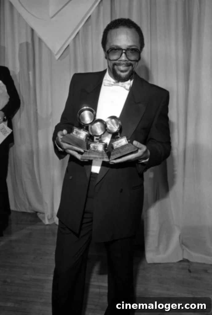 Decoding Quincy Jones' 2024 Net Worth: The Financial Legacy of a Musical Icon 2 Quincy Jones at the 24th Annual Grammy Awards at the Shrine Auditorium on February 24, 1982. (Photo by Ralph Dominguez/MediaPunch via Getty Images)