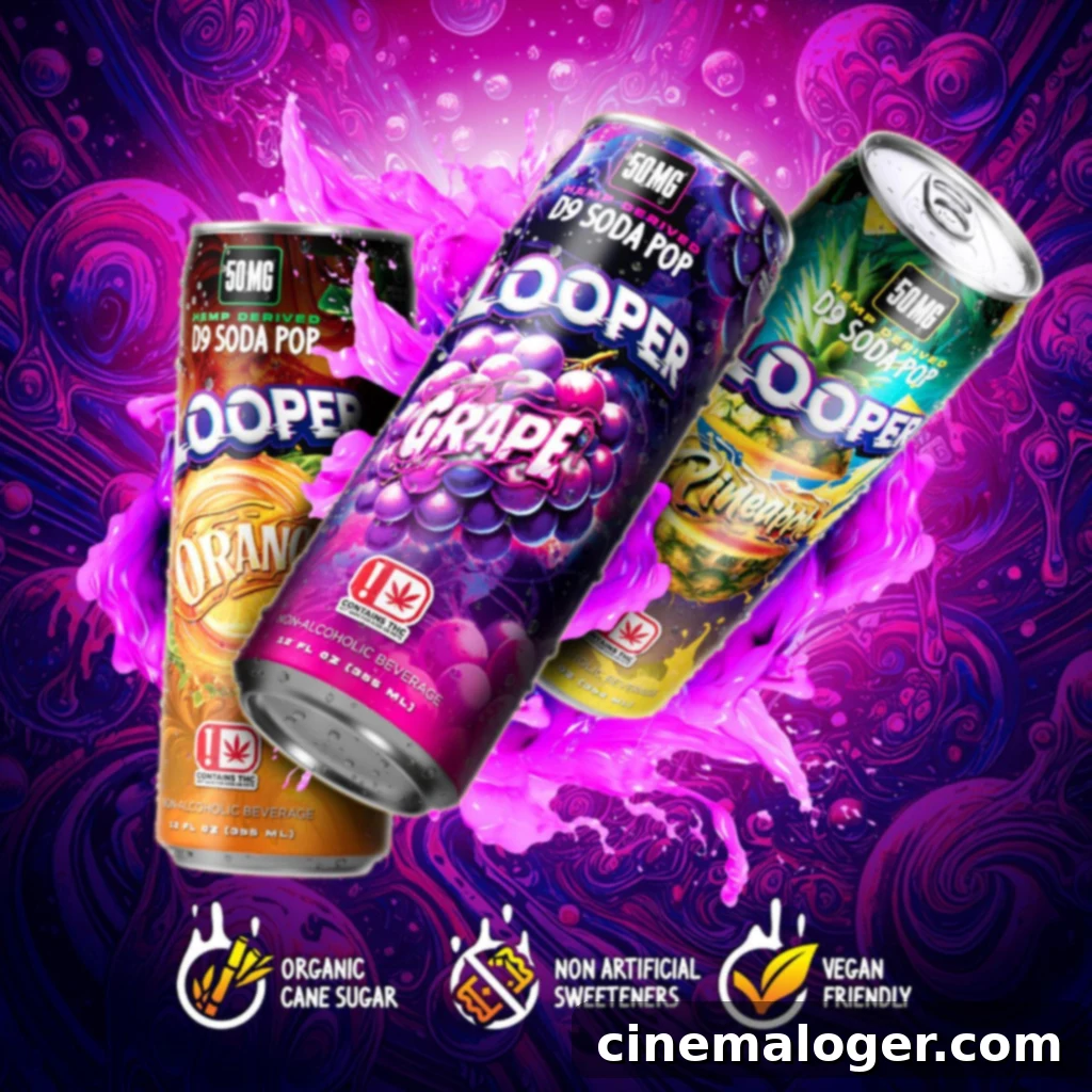 Looper's THC Soda: Hemp-Infused Relaxation in Every Sip 4 Looper