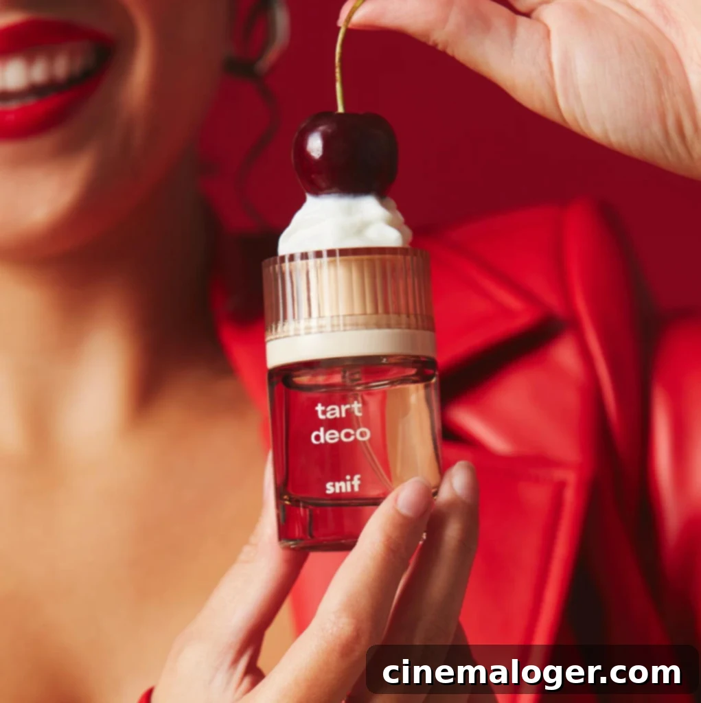 Perfect Birthday Presents for Your Niece 2 Snif cherry perfume, a delightful and youthful fragrance perfect as a birthday gift for a niece.