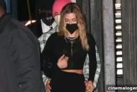 Hailey Baldwin Flaunts a Jaw-Dropping High-Slit Black Dress on Date Night with Justin Bieber