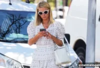 Channel Paris Hilton’s Spring Glamour with This Flowy Ruffle Dress