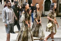 Diddy’s Daughters Twin in Leopard Chic on Venice Vacation