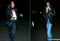 Cindy Crawford and Kaia Gerber Rock Matching Leather Jackets