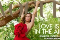 Jennifer Lopez Stuns in Red Gown and Daring Corset for Vogue
