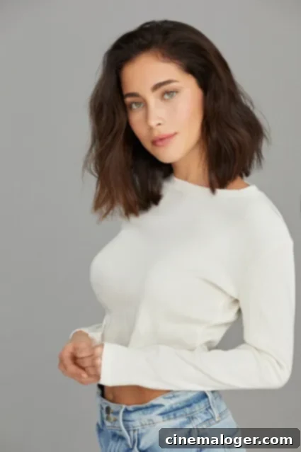 Actress Priscilla Quintana, star of The CW's Pandora, in a striking portrait