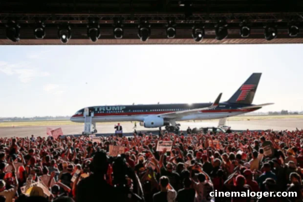 Donald Trump's Boeing 757 during his 2016 presidential run.
