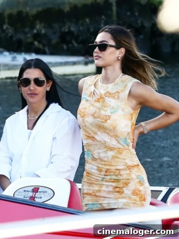 Larsa Pippen And Friends Kick Off Spring Break 2021 2 Amelia Hamlin enjoying a sunset boat tour in Miami