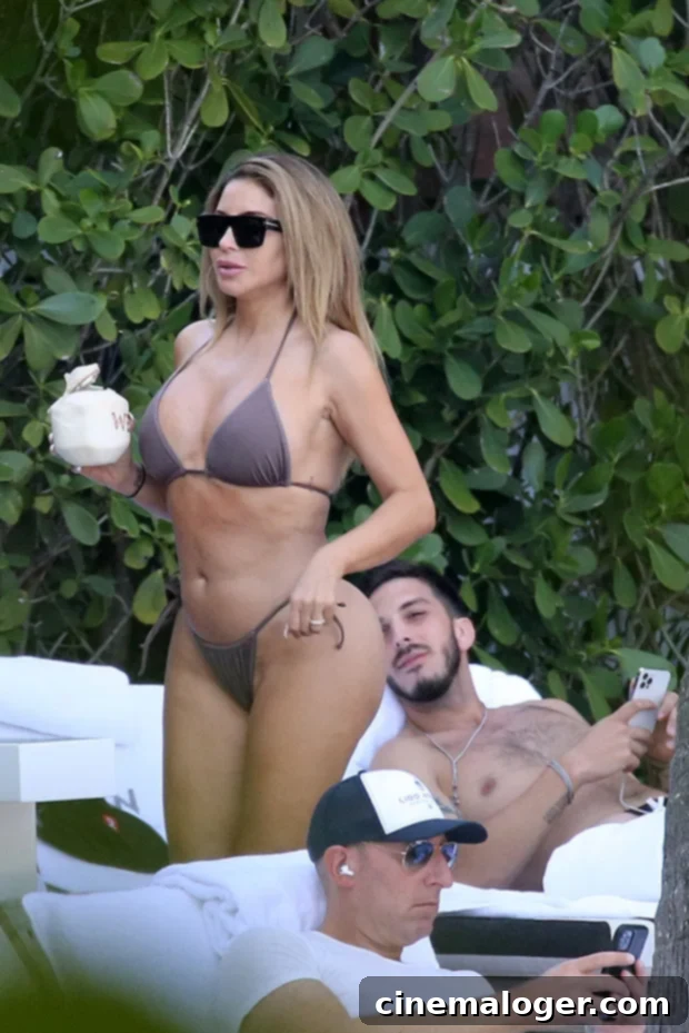 Larsa Pippen And Friends Kick Off Spring Break 2021 3 Larsa Pippen relaxing poolside at the W Hotel in South Beach