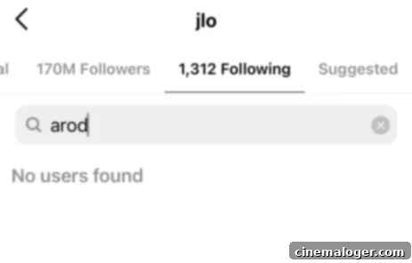 Jennifer Lopez Makes It Instagram Official A-Rod Purged Four Months Post Split 2 Jennifer Lopez unfollowed ex Alex Rodriguez on Aug. 14.