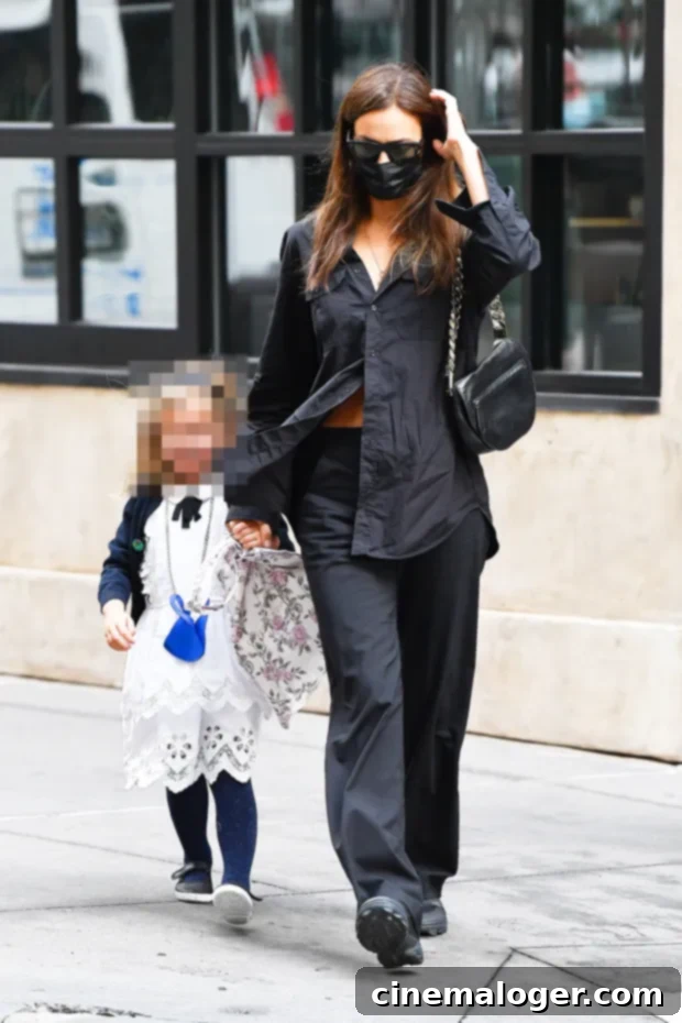 Irina Shayk, Lea Cooper, adorable, mother daughter bond, celebrity family, NYC fashion