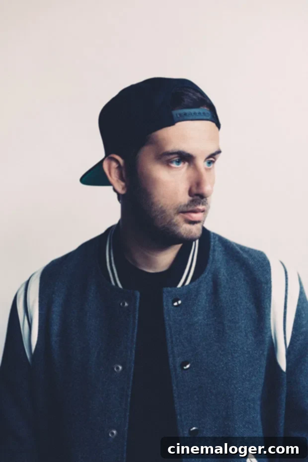 Borgore, the Israeli DJ and producer, striking a thoughtful pose.