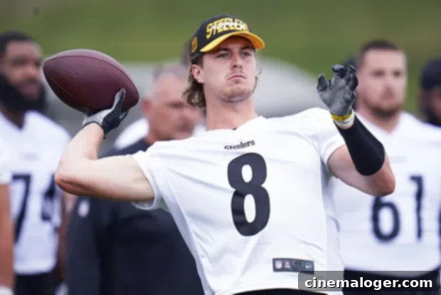 Amy Paternoster supporting Kenny Pickett during an NFL event.