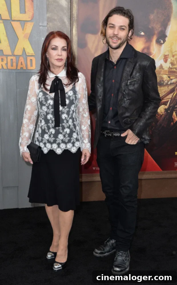 Priscilla Presley & son