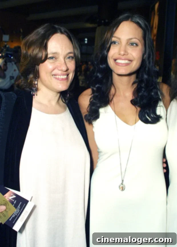 Angelina Jolie and her mother Marcheline Bertrand