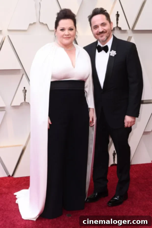 Melissa McCarthy and Ben Falcone at the 2019 Academy Awards