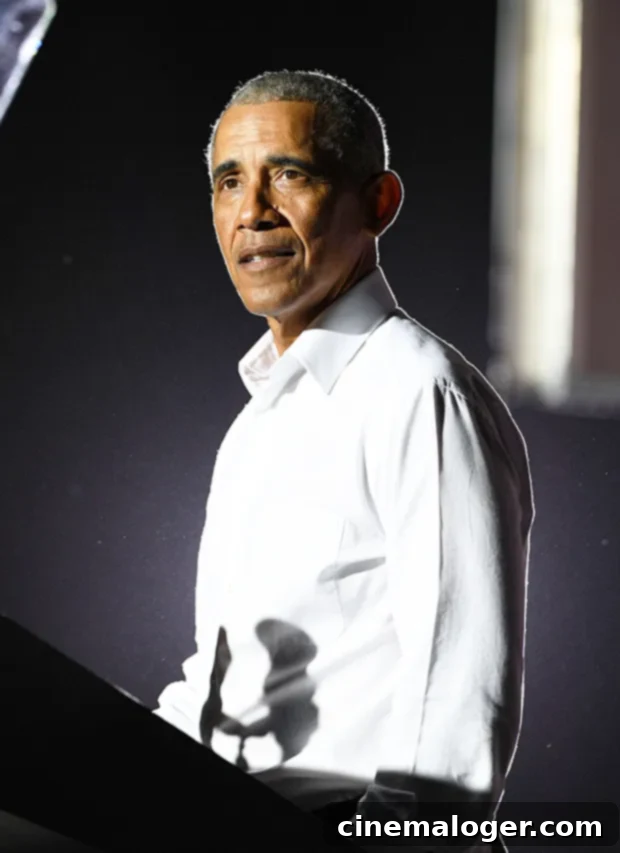 Barack Obama campaigning for Biden