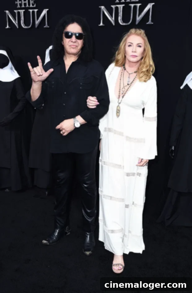 Gene Simmons and Shannon Tweed at 'The Nun' premiere