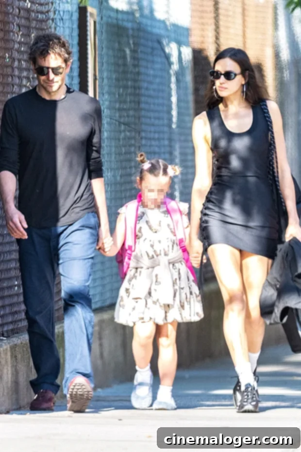 bradley cooper and irina shayk hold hands with lea