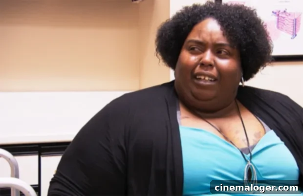 Kenae sobs in front of Dr. Now.