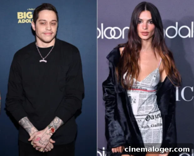 Pete Davidson and Emily Ratajkowski