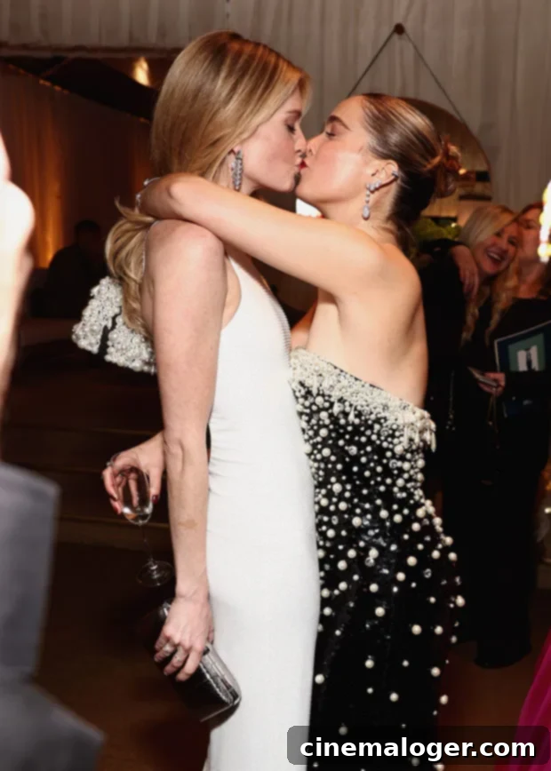 Meghann Fahy and Haley Lu Richardson Kiss