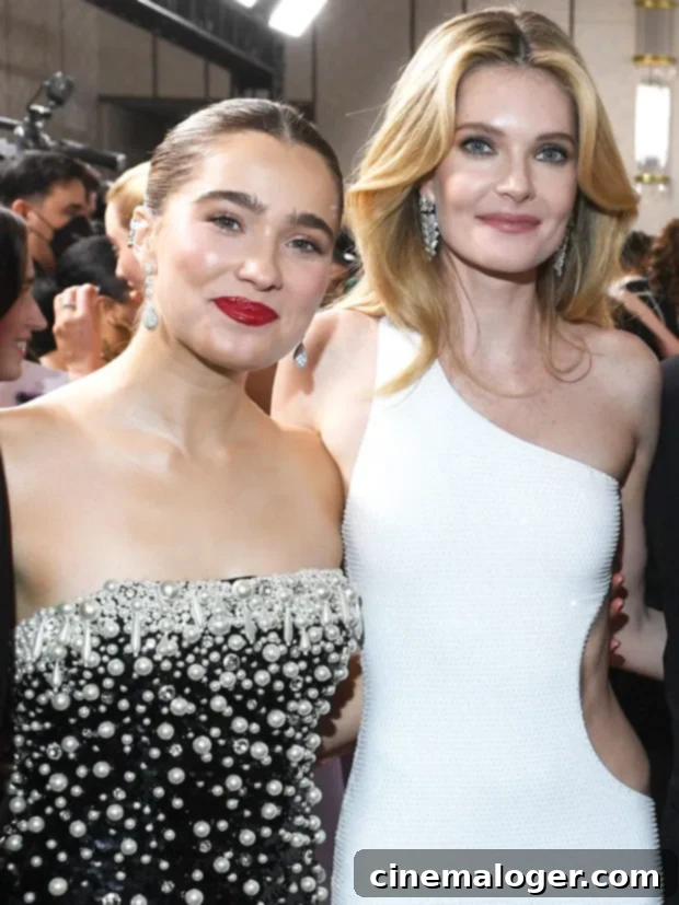 Haley Lu Richardson and Meghann Fahy at the SAG Awards