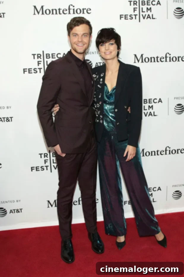 Jack Quaid and Lizzy McGroder on red carpet